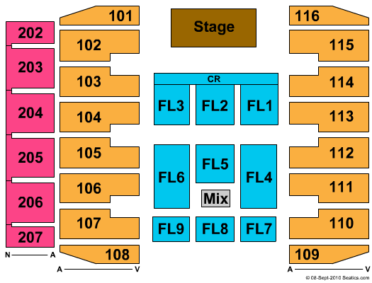 Deltaplex Arena End Stage Seating Chart